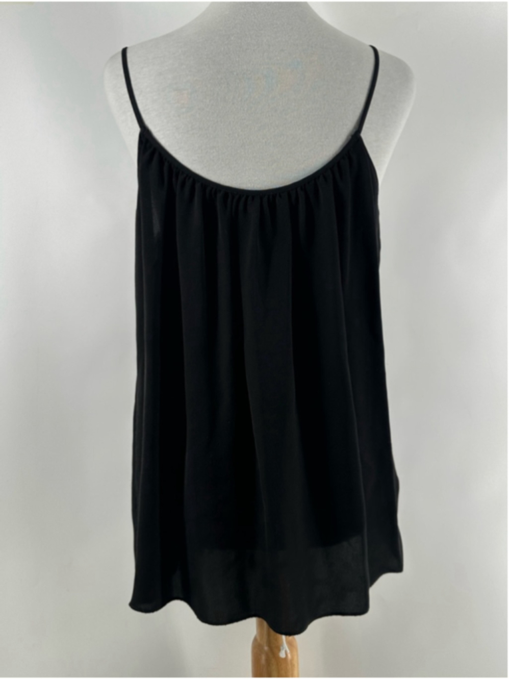 Aritzia Babaton silk tank top flowy y2k comfort elegance classic black sz sm - Picture 13 of 15